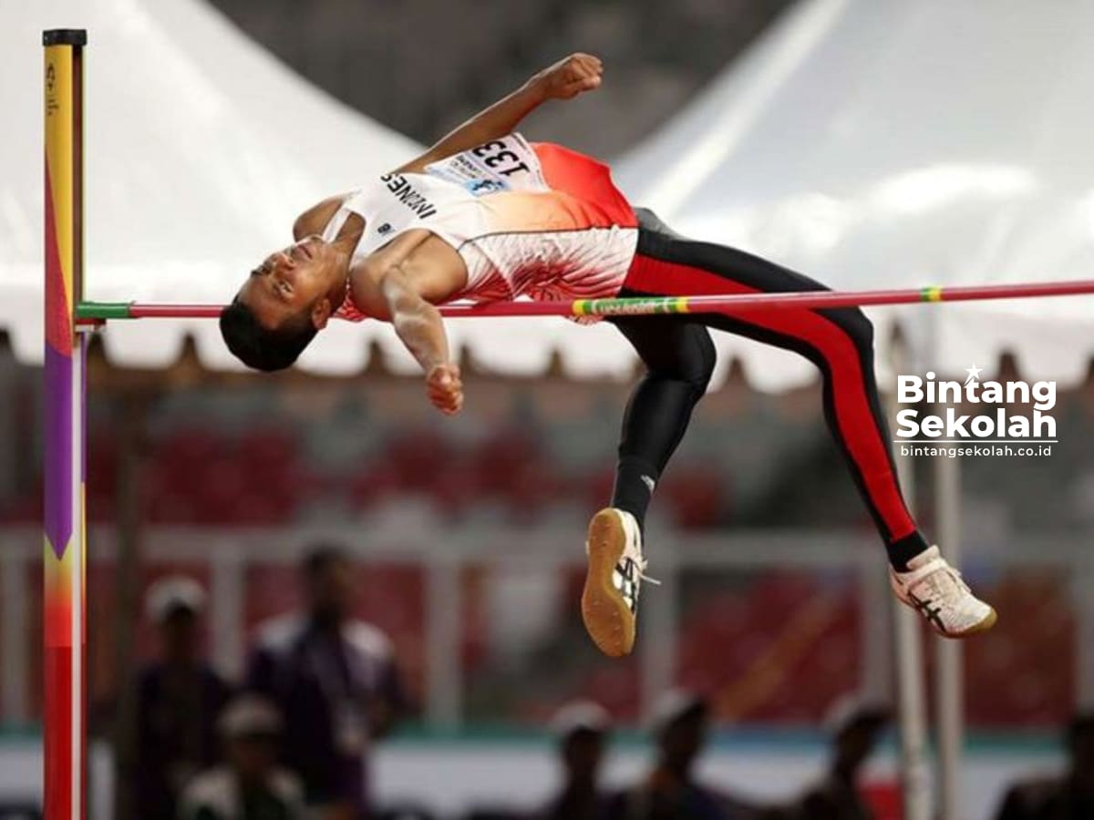 Atlet Lompat Tinggi Rizky Ghusyafa Pratama